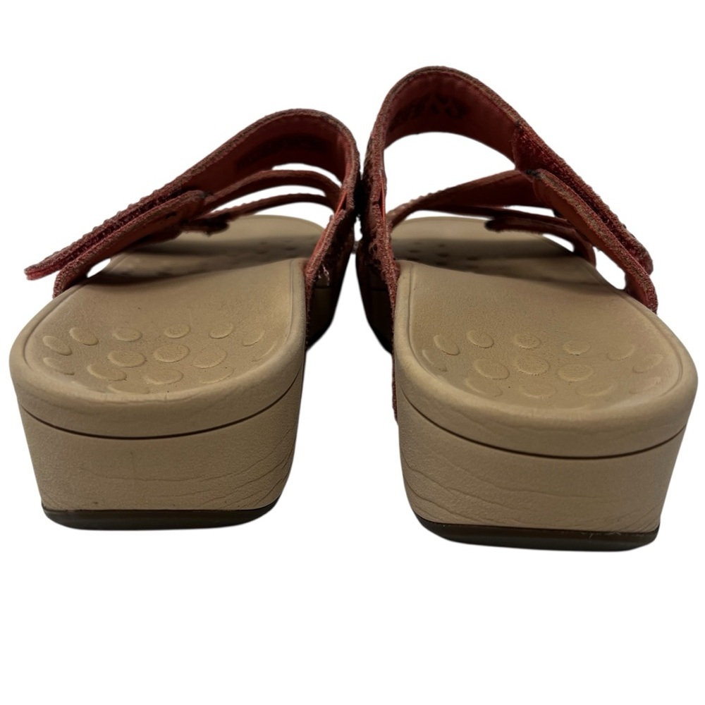 Vionic Red Rhinestone Strap Sandals - Picture 6 of 9